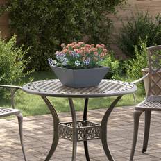 vidaXL Plastic Planter Anthracite 35 x 35 x 15 cm