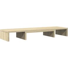 vidaXL Skärmställ Justerbart 80x24x10.5 cm Konstruerat Trä