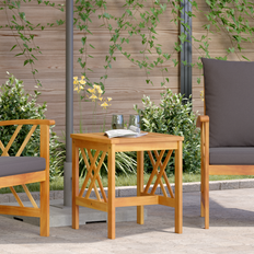 Wood Outdoor Side Tables vidaXL Garden Brown 45x45x50 cm Outdoor Side Table