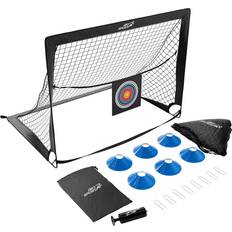 Fußballausrüstung ArtSport Pop-Up Fußballtor 2er Set Goal Master Grau