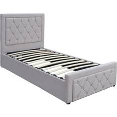 Kosy koala ottoman storage bed Kosy Koala Ottoman Storage Gaslift 3ft Single Grey Velvet Frame Bed