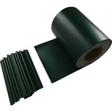 Protezioni Balcone Frangivista Clip Finecorsa Essenza Poliestere Verde Scuro 350x19 cm
