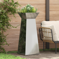 Stål Planteopsatser vidaXL Plante Stativ Galvaniseret Stål 40 x 40 x 101 cm Planteopsats