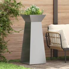 Indoor Plant Stands vidaXL Plant Stand Stainless Steel 40 x 40 x 101 cm