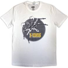 Adult T-shirts Star Wars X-Wing Graphic T-Shirt White L