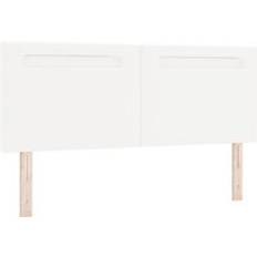 Senge & Madrasser vidaXL Enkel Design Ren Hvid 140 cm Faux Læder Sengegavl