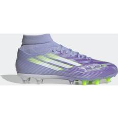 Fotbollsskor adidas F50 Sparkfusion League Mid Cut FG AG - Violet Tone Lucid Lemon Lila