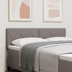 Senge & Madrasser vidaXL Diamantblok Design Taupe 160 cm Sengegavl
