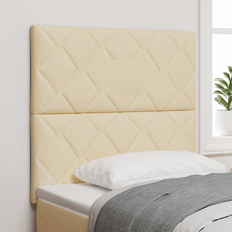 Senge & Madrasser vidaXL Diamantblokdesign Creme 90 cm Sengegavl