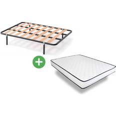 Conjuntos de Cama Somier de Laminas con 4 Patas 150x190 cm