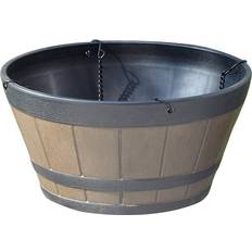 Pots, Plants & Cultivation Jojomino Flower Pot Barrel Plant Resin Hanging Rope