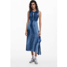 Desigual Dam Klänningar Desigual Lång Klänningskollektion - Blue