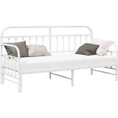 Bedframes vidaXL Dagbedframe Uittrekbed Wit 75x190 cm Staal