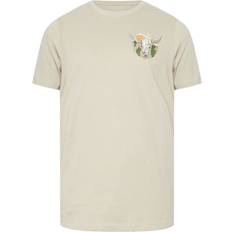 Cow Skull Graphic T-Shirt - Natural