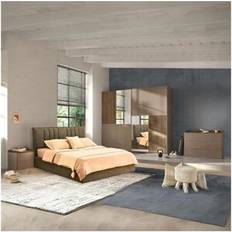 Letti con Struttura Camera Da Quinn Letto Bronzo Noce Mercure Letto con Struttura