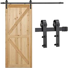 Skjutdörrsbeslag Yaheetech 200 cm Schiebetürsystem Set