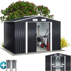 Gardebruk XXL 8x6 Metal Tool Shed 260x205x180 cm (Building Area )