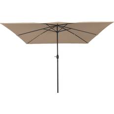 Parasoll fyrkantigt vidaXL Fyrkantigt Trädgårdsparaply 295x245 cm Taupe