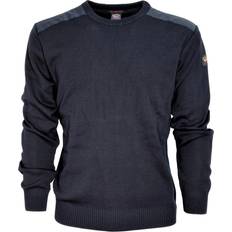 Paul & Shark Wool Crew Neck Stickade Tröjor Koftor Blue