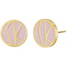 Bud to rose Örhängen Bud to rose Enamel Earring - Lt Pink/Gold