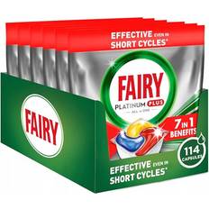 Cleaning Equipment & Cleaning Agents Fairy Platinum+ Complete Dishwasher Tablets 114 Pack