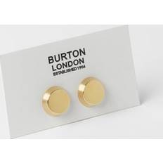 Burton Mens Gold Round Cufflinks - One Size