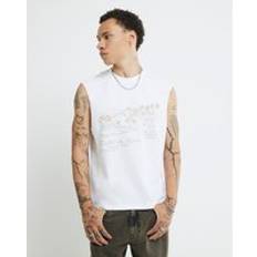 River Island Club Marocain Tank Top - White