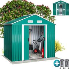 Sheds 6x4 Gardebruk Large 6x4 Metal Tool Shed 196x132x188 cm (Building Area )