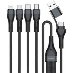 4smarts 4in1 USB-C To USB-C Lightning Micro-USB Cable 1.2m