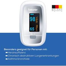 Beurer Pulsoximeters Beurer PO30 Pulsoximeter Finger Sauerstoffmessgerät Grau