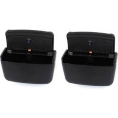 Black Ashtrays Tlily Car Black Plastic Rectangular Blue LED Ashtray Holder