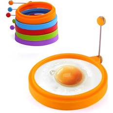 Silikon Äggringar Cosy@home 5 PCS Silicone Rings Non Stick Mold Egg Ring