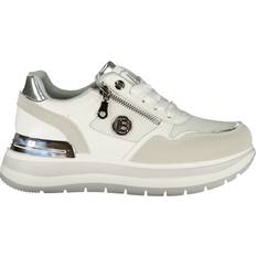 Laura Biagiotti Skor Laura Biagiotti Dam Sneaker Med Sidoficka Polyester - Vit