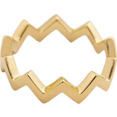Syster P Dam Ringar Syster P Strict Plain Zigzag Ring Guld - Gold