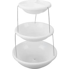 Plastic Cake Stands Cosy@home 3 Tier Rotating Foldable Tray Cake Stand
