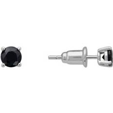 Men - Onyx Earrings Latelita Mens Single Gemstone Stud Earring Black Onyx Silver
