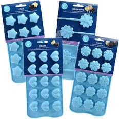 Chocolate Molds R&M International Assorted 4-pc Blue Chocolate Mold