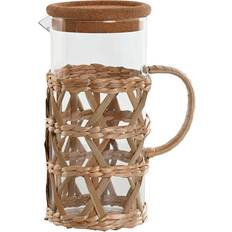 Glas Kannor Home ESPRIT Naturlig Borosilikatglas 1.25 L Kanna
