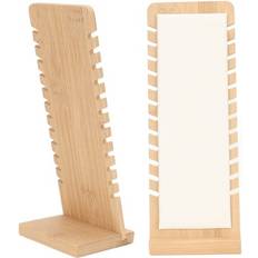 White Jewellery Stands Bamboo Bamboo Necklace Display Stand Professional White