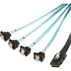 Jopto 50cm Mini SAS SFF-8087 36Pin Right Angle Data Cable