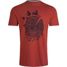 Mens Woodsman Screenprint Eco Friendly T-Shirt - Red