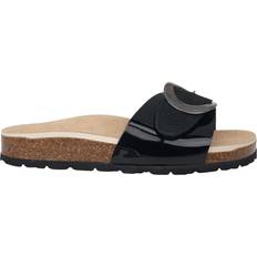 Dam - Ull Sandaler Rohde Läder Dammsandal Bekväm Och Snygg - Black