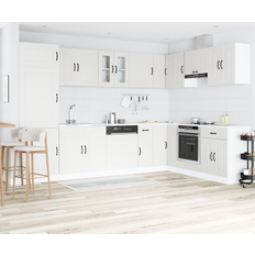 Kitchen Units vidaXL Køkkenskab Kalmar Med Dobbelte Vaske - Hvid