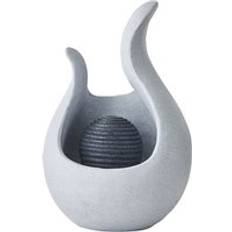 Fountains ValueLights Abstract Solar Powered Outdoor Cascading Water Light Grey