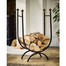 Traditional Style Finial Log Storage Firewood H77 W46cm