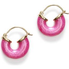 Anni Lu Smycken Anni Lu Petit Swell Hoop Örhängen Dam Rosa