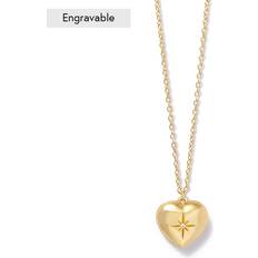 Mini Heart Locket Necklace - Gold
