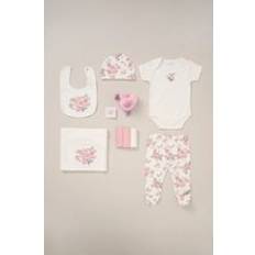 Rock A Bye Baby Cotton 10-Piece Gift Set Dusty Pink