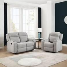 Corner Sofas - Recliner More4Homes Orka 1+2 Seater Fabric Manual Recliner Set Sofa