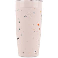 20 Oz Insulated Ceramic Terrazzo Blush